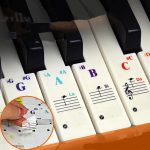 Noten Aufkleber für Klaviertastatur