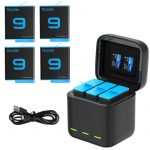 GoPro 9 Battery Charger Smart Fast Charging Case 1750mAh Li-ion Battery Storage Box For GoPro Hero 9 Sport Camera Accessories
