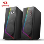 Redragon GS520 Anvil aux 3.5mm stereo surround music RGB speakers sound bar for computer 2.0 PC home notebook TV loudspeakers