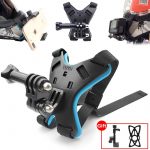 Motorcycle Helmet Mount Bracket Fix Strap For iPhone Full Face Chin Stand With Phone Holder For GoPro Hero 8/7/6/5 Action Camera
