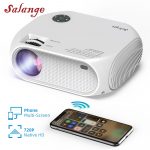 Salange HD Mini Projector for Home Video Projectors Led P58 Wifi 1280 x 720P Projector Phone Portable 3500 Lumen Cinema 3D Movie